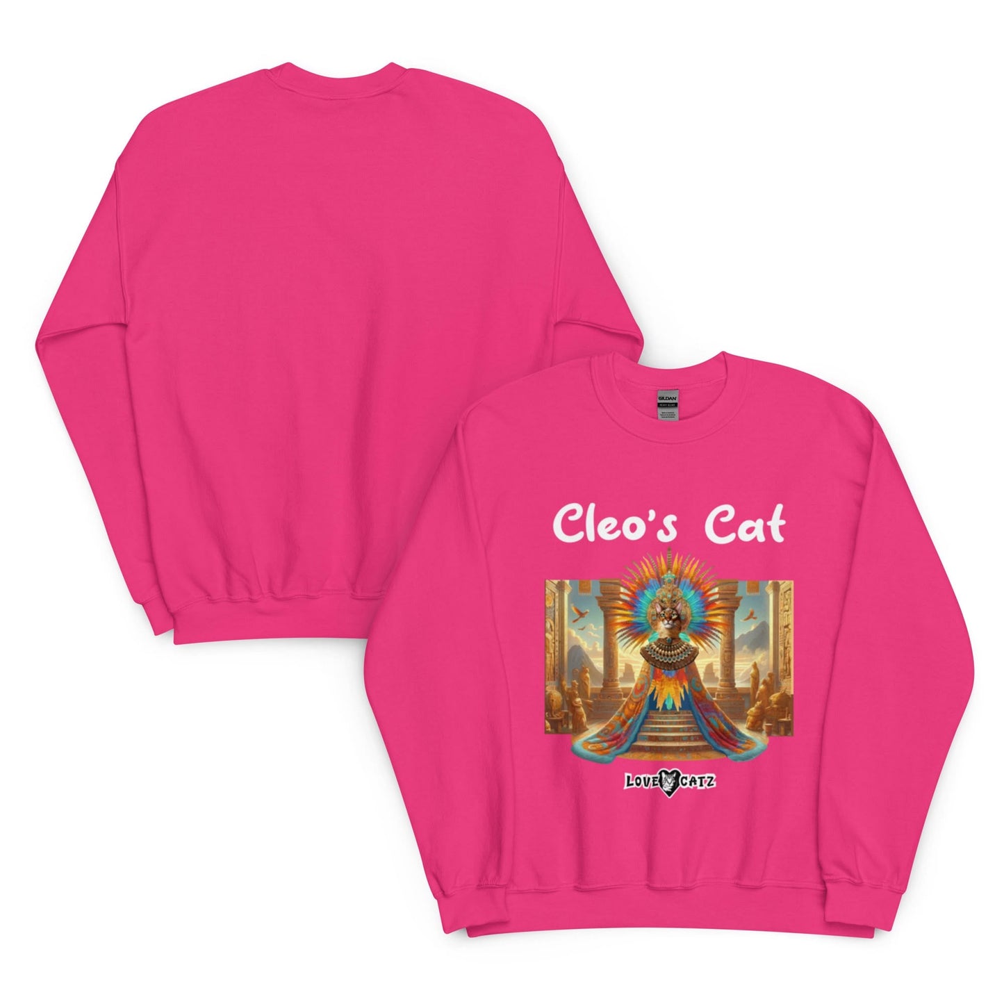 Cleo's Cat Story: Sweatshirt (2XL–5XL) - Design 01