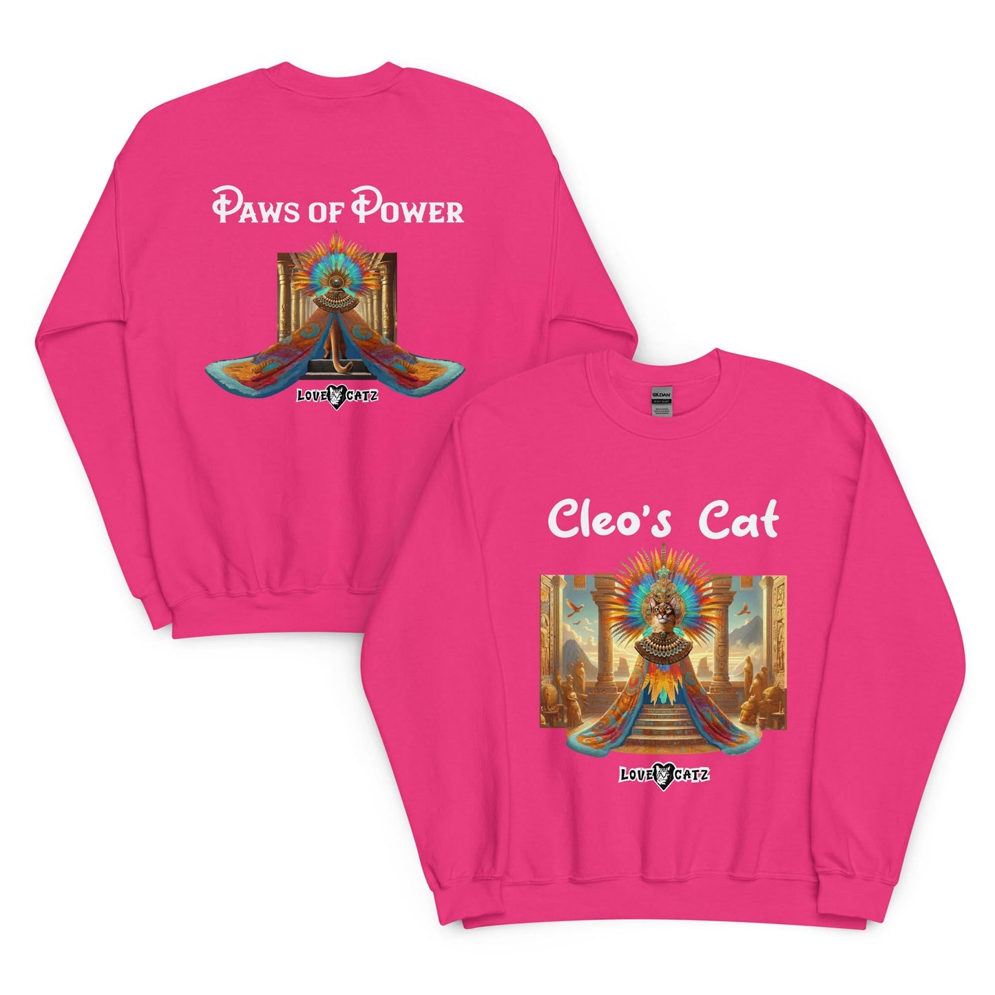 Cleo's Cat Story: Sweatshirt (2XL–5XL) - Design 01 - Double-Sided
