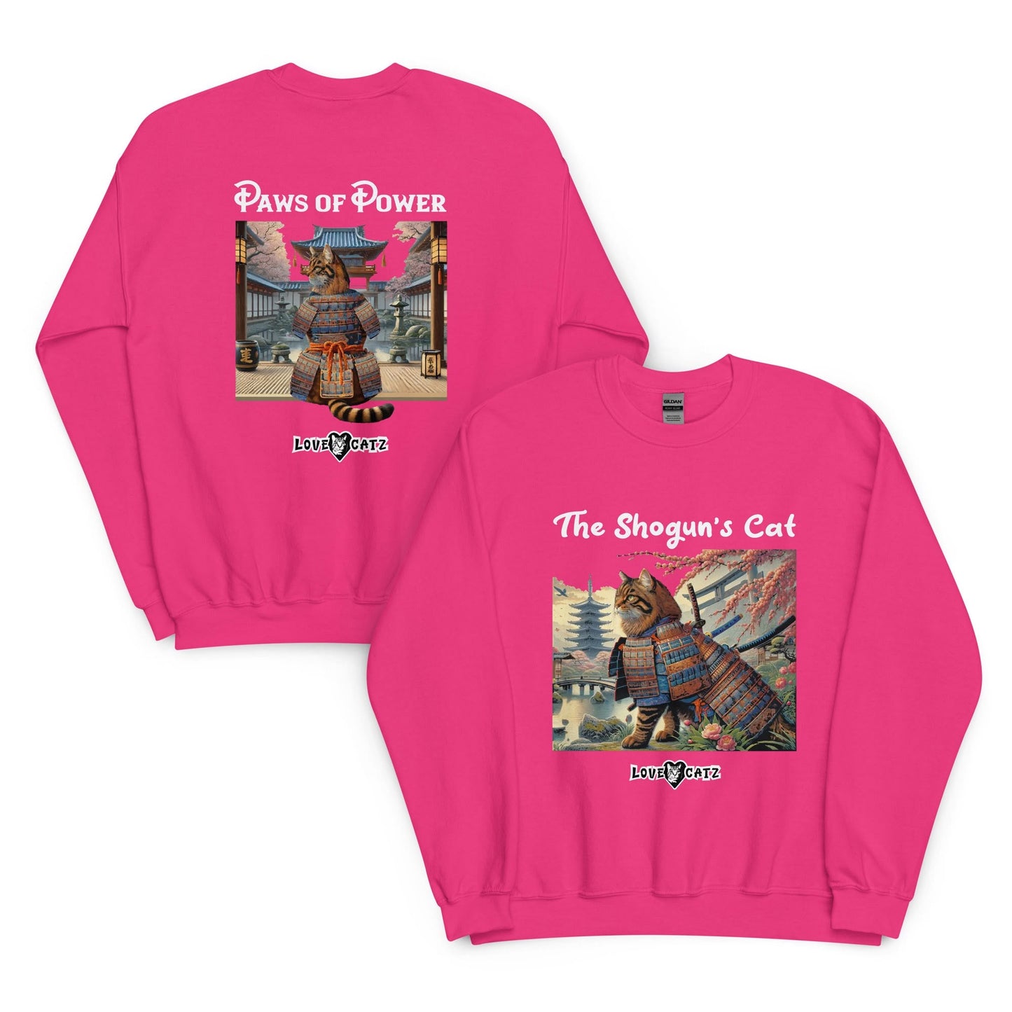 Shogun's Cat Story: Sweatshirt (S–XL) - Design 01 - Double-Sided