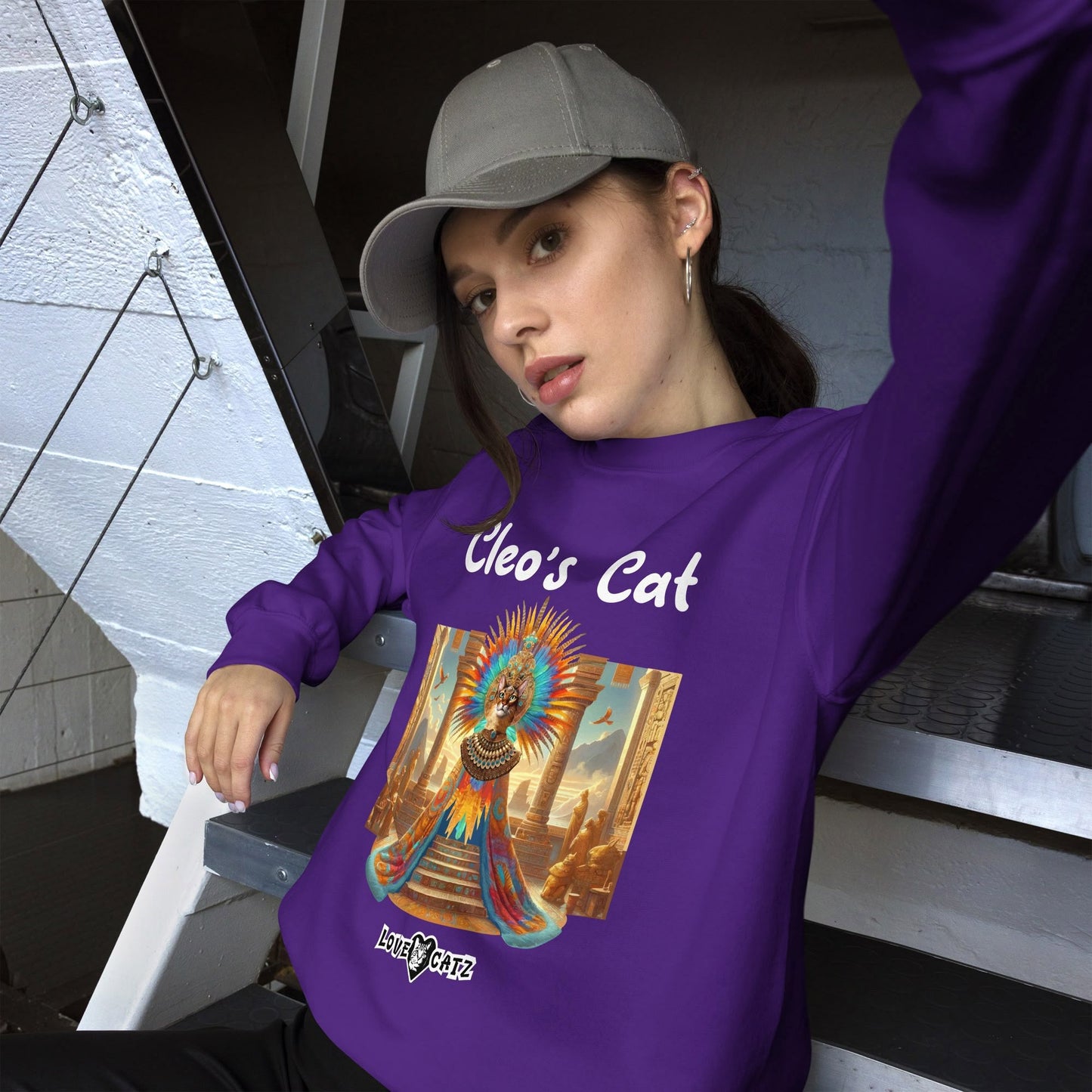 Cleo's Cat Story: Sweatshirt (S–XL) - Design 01 - Double-Sided
